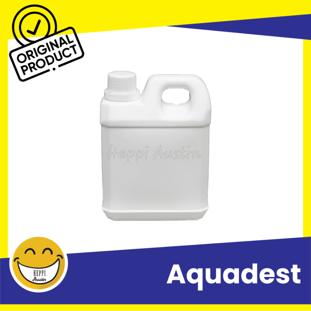 Aquades Aquadest Akuades Air Suling Jerigen 1 LT