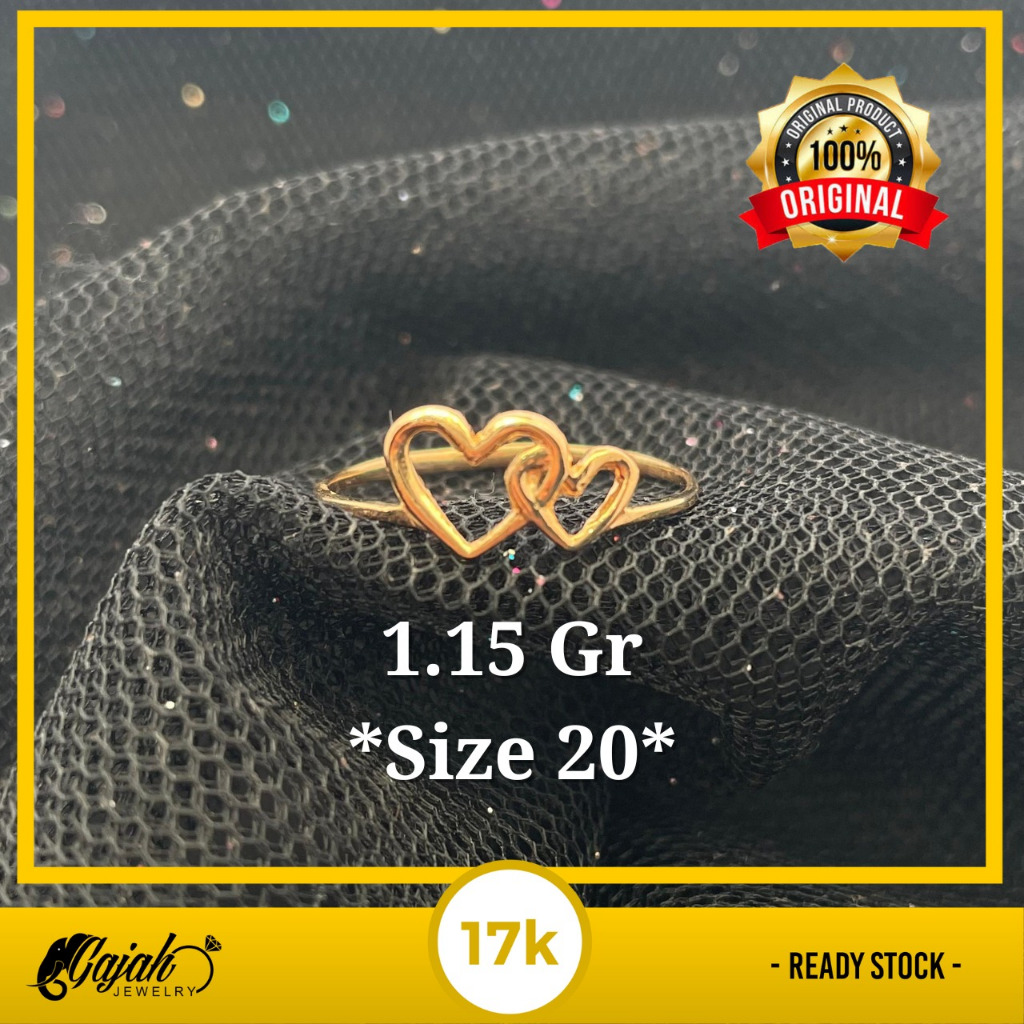 Cincin Emas 17K 1.15 Gram Toko Emas Gajah Online Salatiga 7880