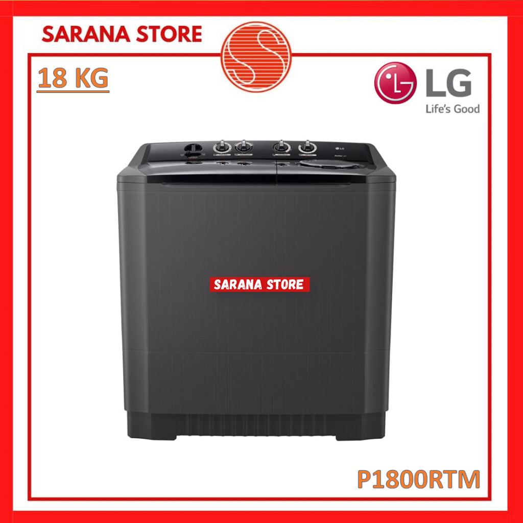 LG Mesin Cuci 2 Tabung 18kg - P1800RTM