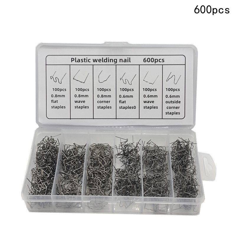 Isi 600 Kawat Las Tembak Plastik Refill Staples Welding Refill Las Plastik Kawat Las Plastik Bumper