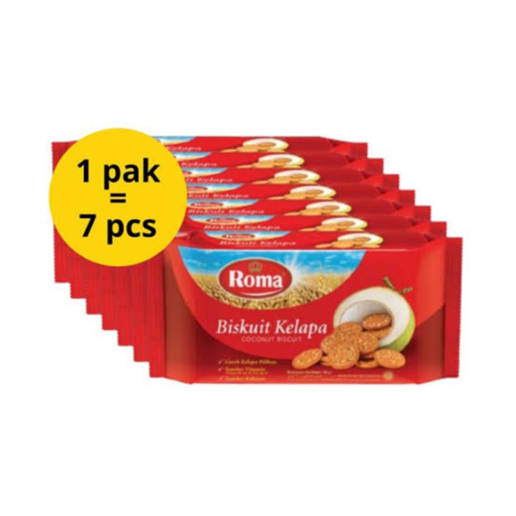 Roma Biskuit Kelapa ( 1 pak isi 7 pcs @300gram )