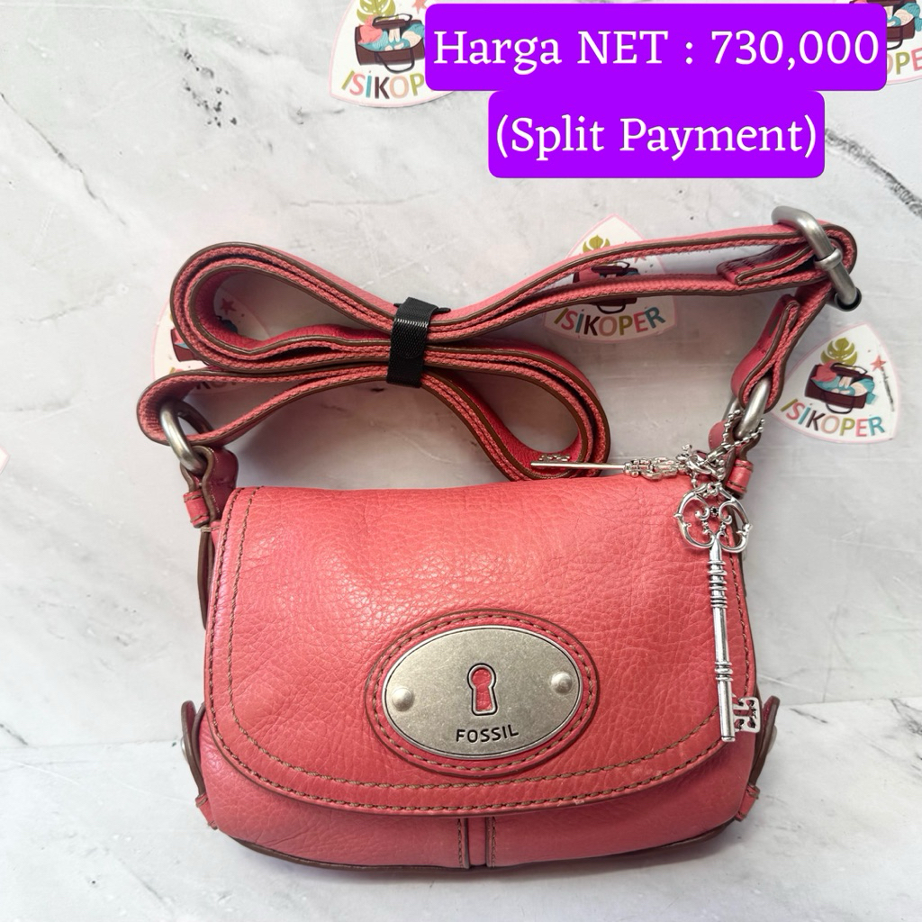 407 NET-Preloved Fossil Maddox Mini Small Pink
