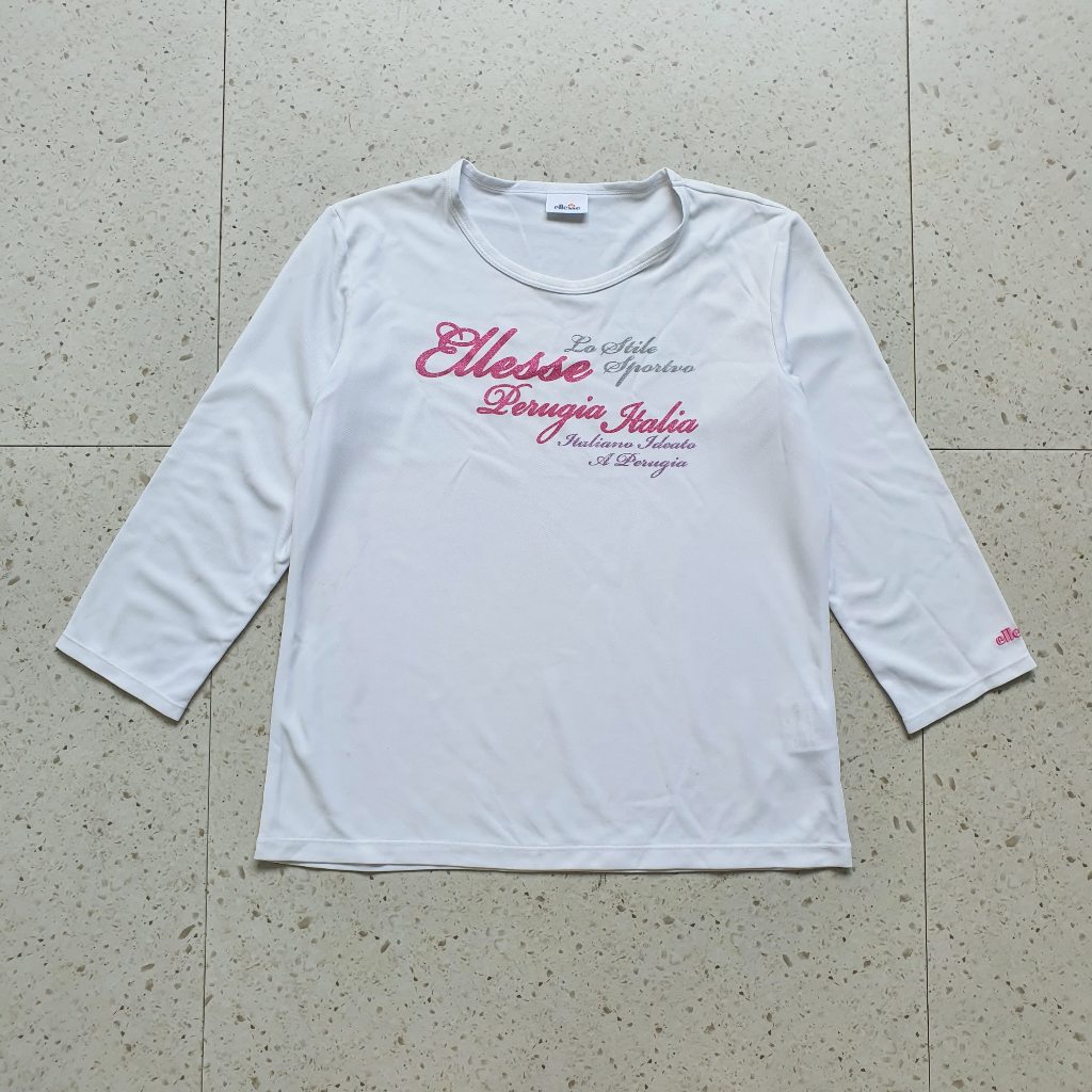 Baju Kaos Panjang Wanita Anak Ellesse / Size S - LD 50 cm / Bekas - Second - Preloved
