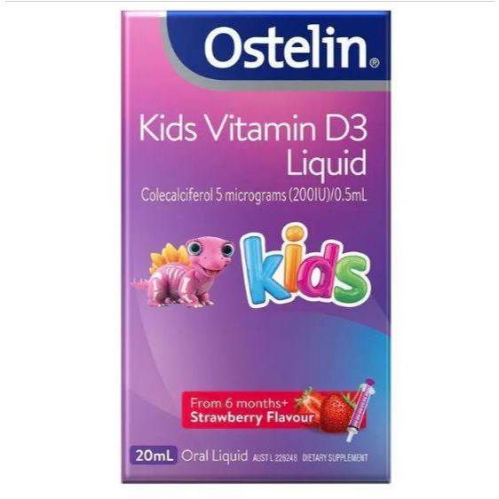 Ostelin Kids Vitamin D3 Liquid 20ml - Suplemen Vitamin D untuk Anak