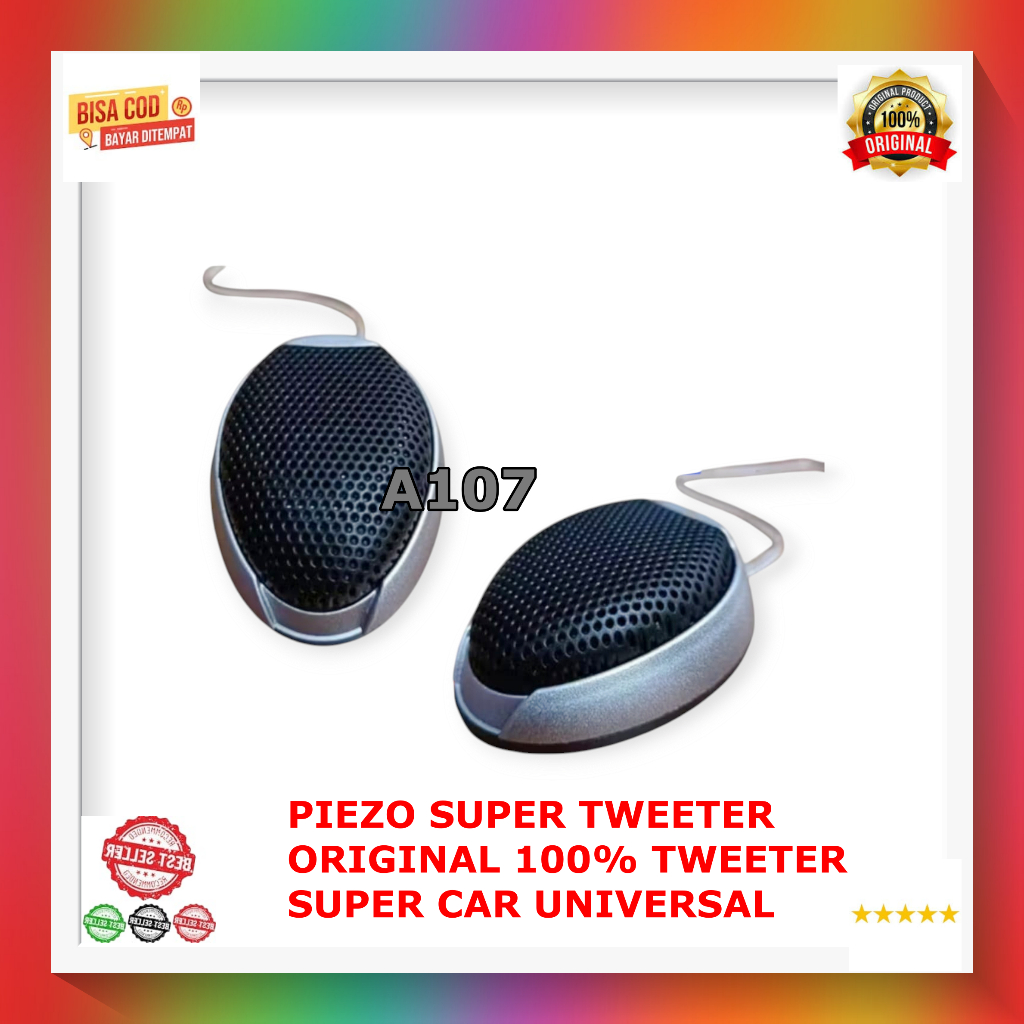 A107 Piezo tweeter super CAR SEPASANG 1 SET DUA 2 PCS treble twiter spk mini mobil car audio sound m