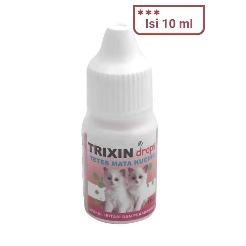 TRIXIN CAT DROP OBAT TETES MATA KUCING INFESKSI IRITASI MATA 10ML