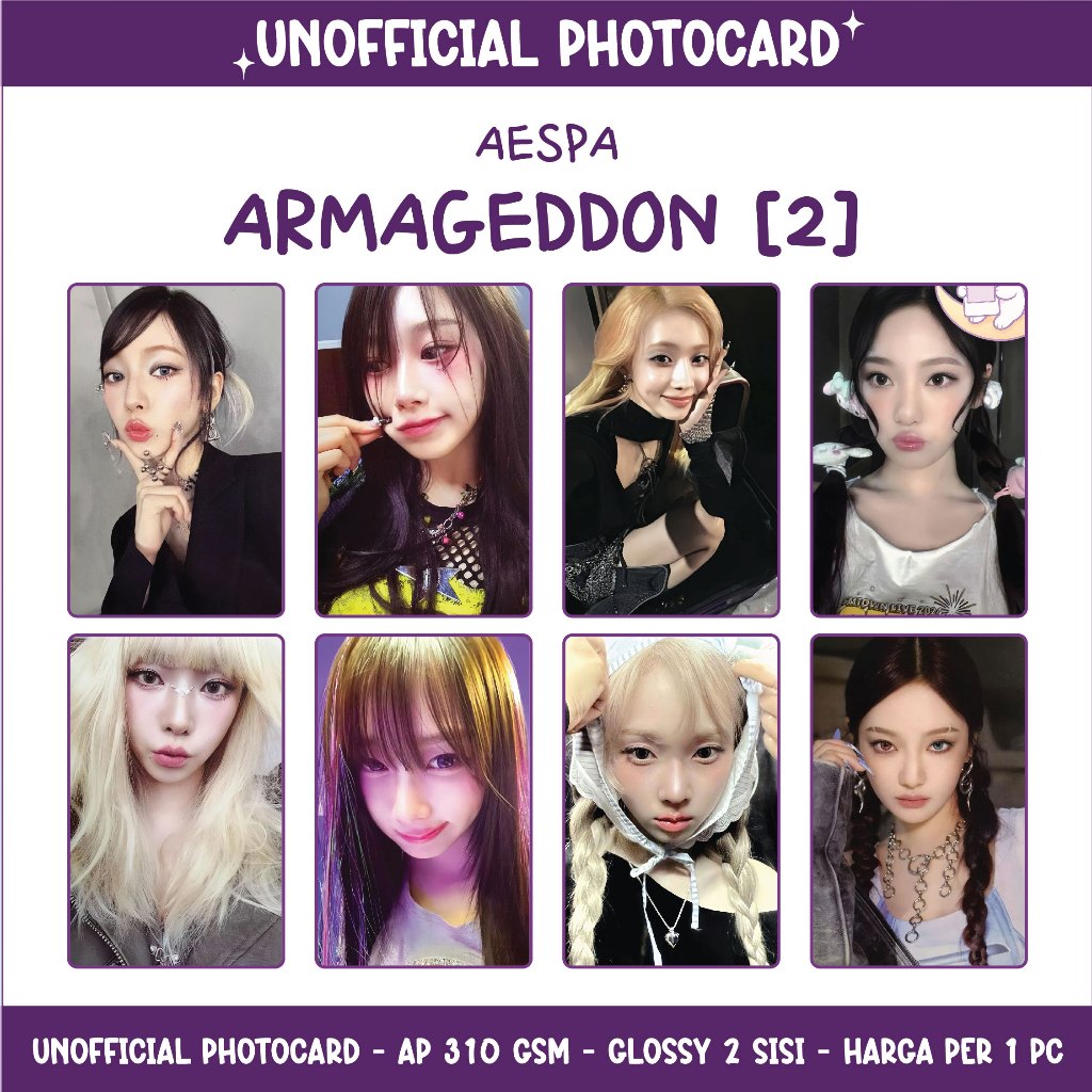 UNOFFICIAL PHOTOCARD AESPA - ARMAGEDDON [2]
