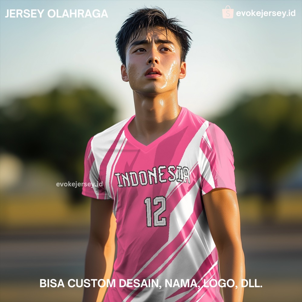 Kaos Jersey Basket Pink Putih Motif Abstrak 156 - Jersey Custom Full Printing