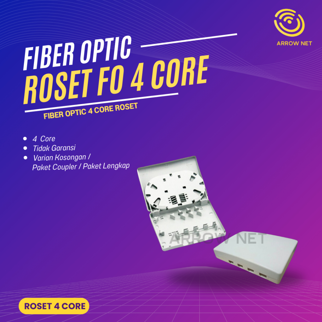 Roset Fiber Optic 4 Core kosongan|Roset FO 4 Core