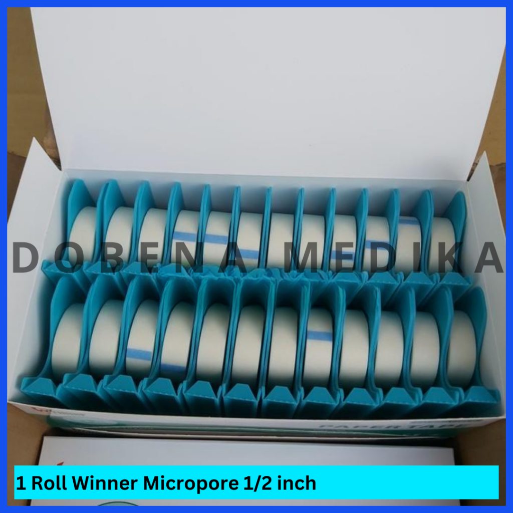 Winner Micropore Plester Roll Putih 1/2 inch