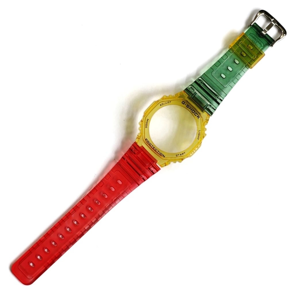 BNB STRAP BEZEL G SHOCK GSHOCK GA 2100 GA 2110 GA2100 JELLY CLEAR TRANSPARAN RASTA