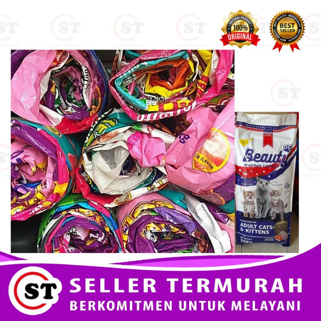 KARUNG BEKAS MAKANAN PAKAN KUCING 20KG