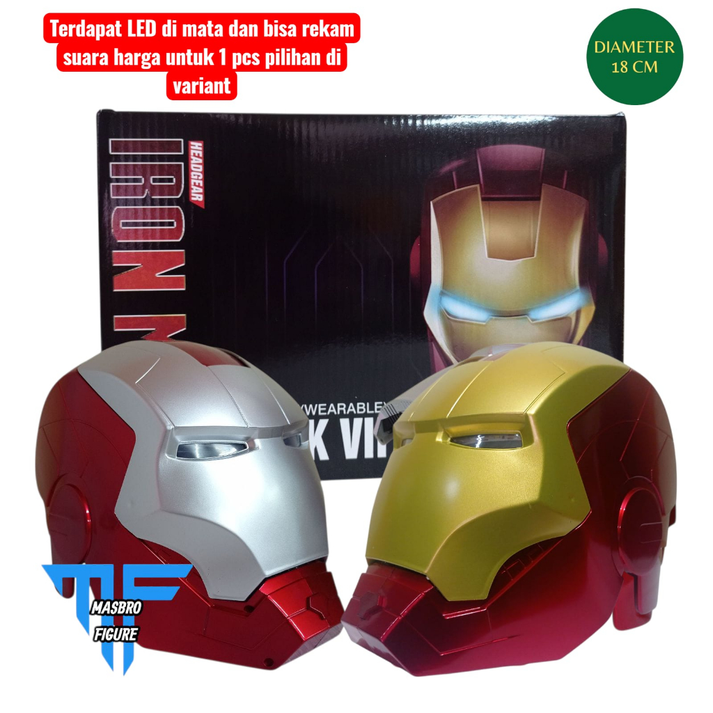 Helmet The Avengers Iron Man Mark 5 Helm Ironman Sensor Led 1/1