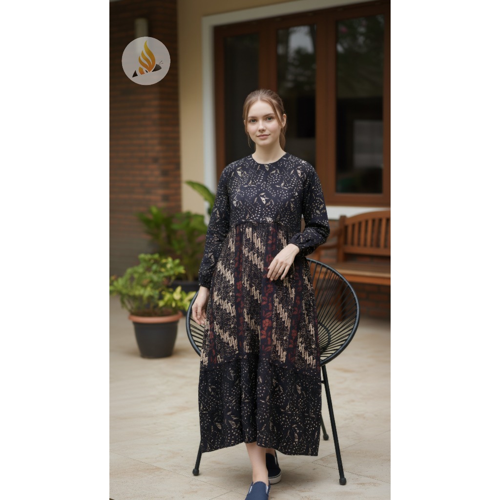 GAMIS REMPEL SOGAN BEEBATIK PEKALONGAN