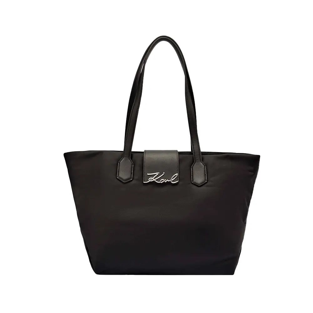 Karl Lagerfeld K/Signature Nylon Medium Tote Bag