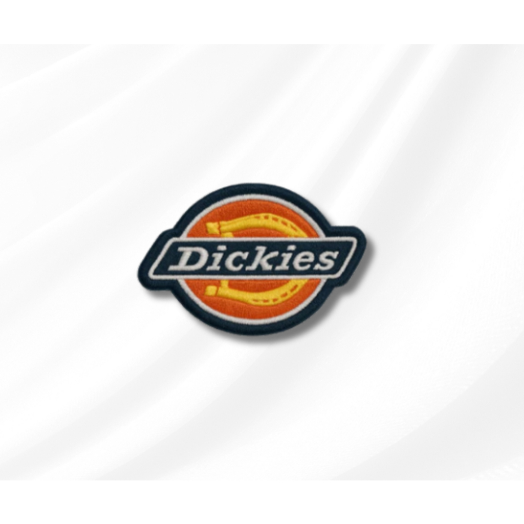 Patch Emblem Bordir Dickies Logo Jahit Tempel Patch Jaket Topi