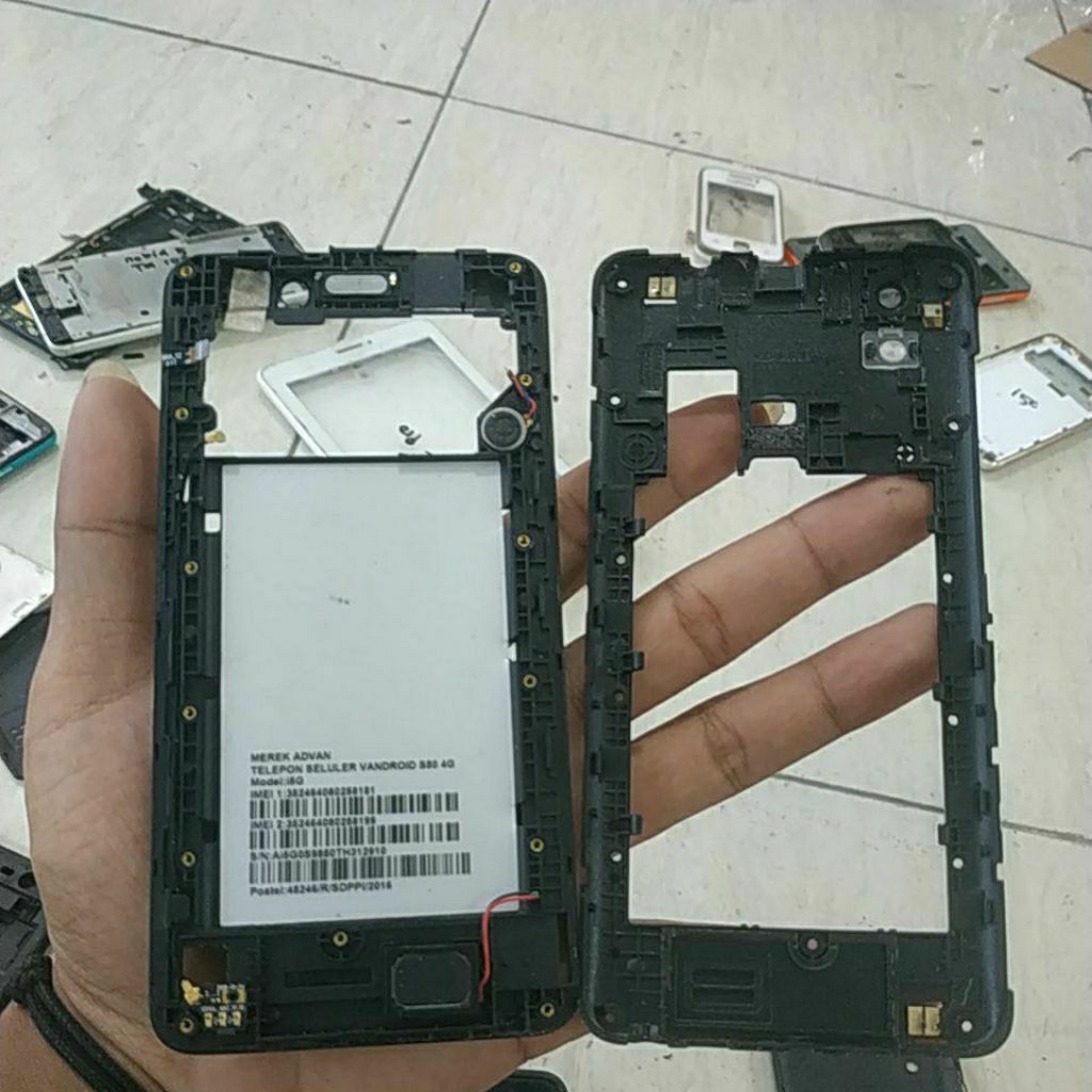 frame Bazzel bekas Advan I5G dapat sesuai gambar