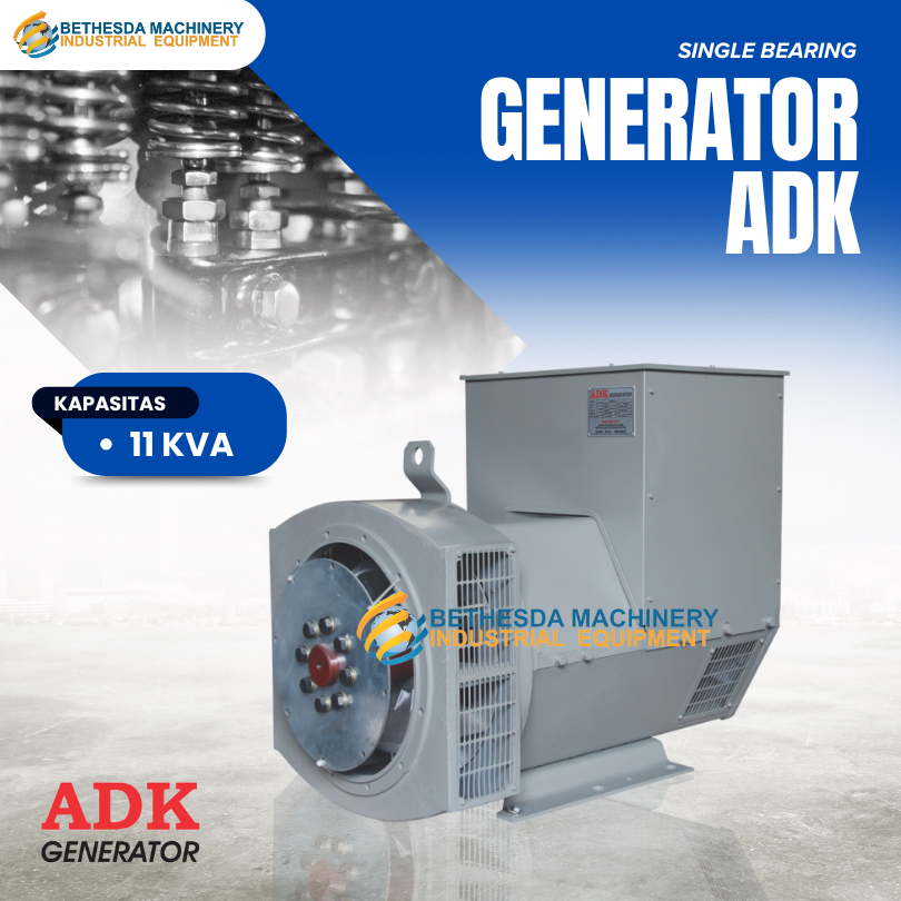 ADK generator 11 Kva / 11Kva single / double bearing 3 Phase