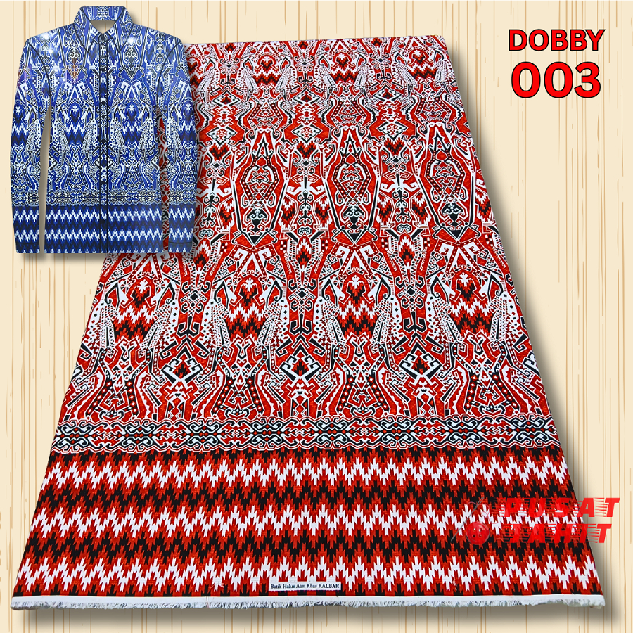 DOBBY 003 - Kain Batik Tenun Dobby Motif Khas Kalimantan Barat