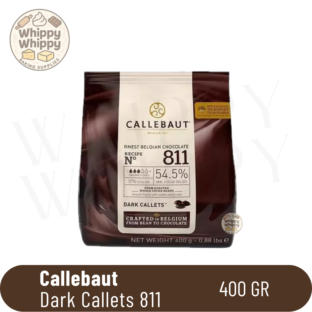 Callebaut Dark Chocolate 811 400 GR / Callebaut Dark Callets 811 / Callebaut 811 Dark Chocolate