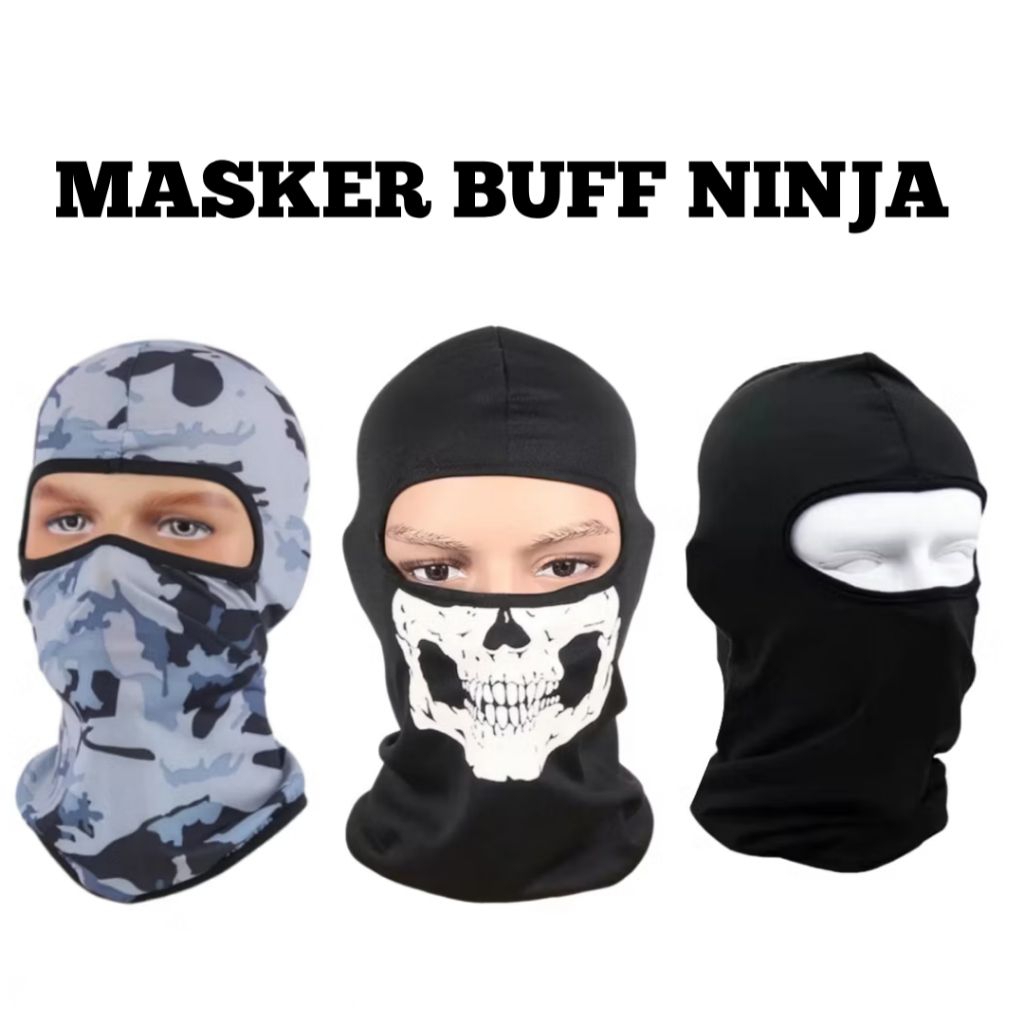MASKER BUFF NINJA / MASKER NINJA / MASKER BUFF FULL FACE