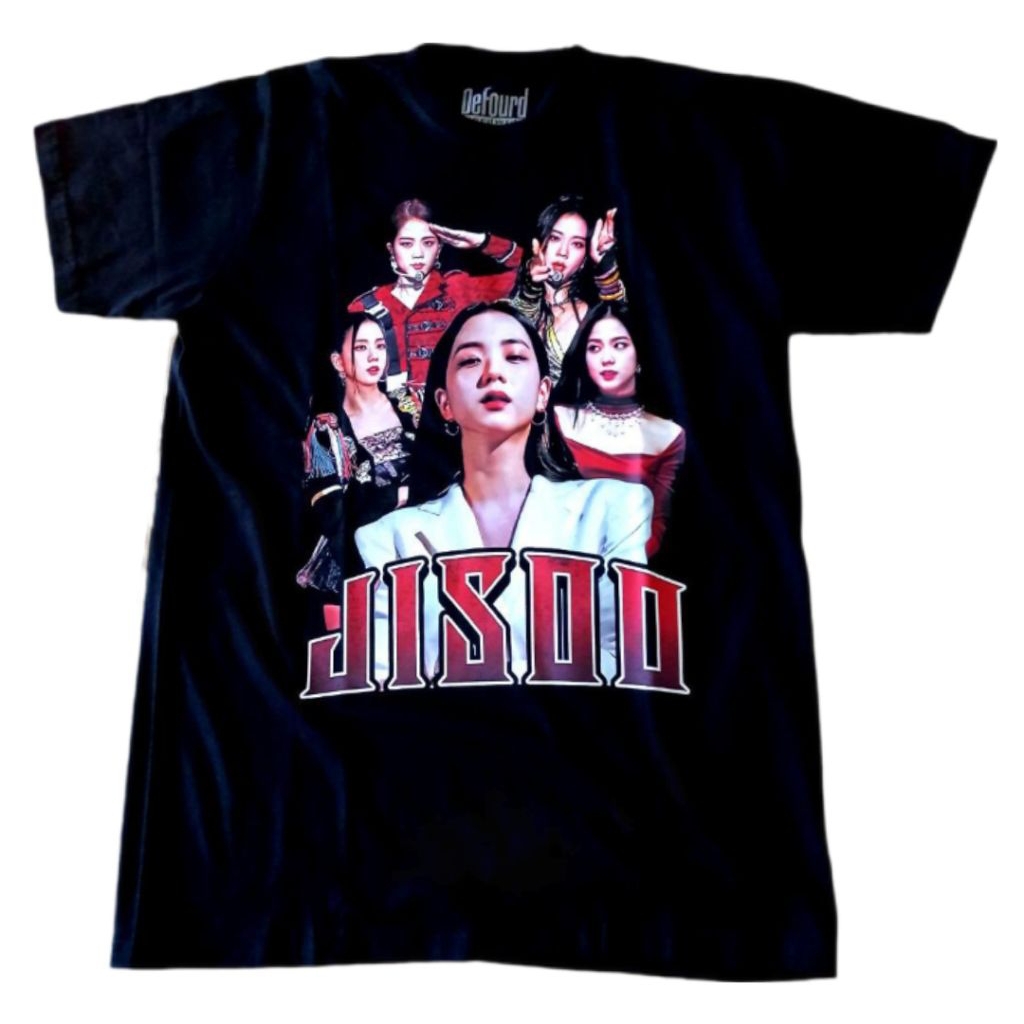 Jisoo Kim BlackPink K-Pop Idol T-shirt/Kaos Kim Jisoo BlackPink Unisex/Baju Jisoo Cotton 24s Built-U