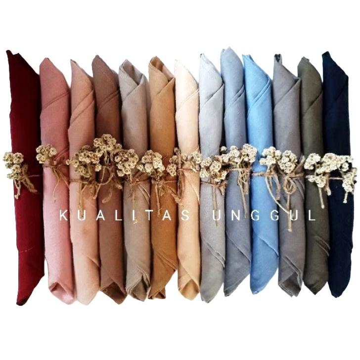 Napkin Hotel Serbet Makan Bahan Linen 47×47
