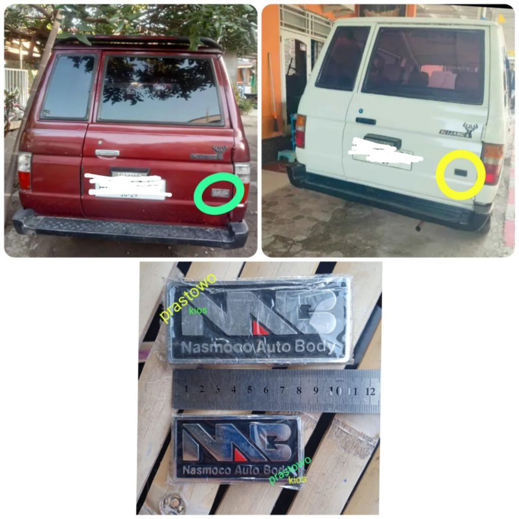 Emblem logo lambang mobil kijang super grand extra nasmoco satuan