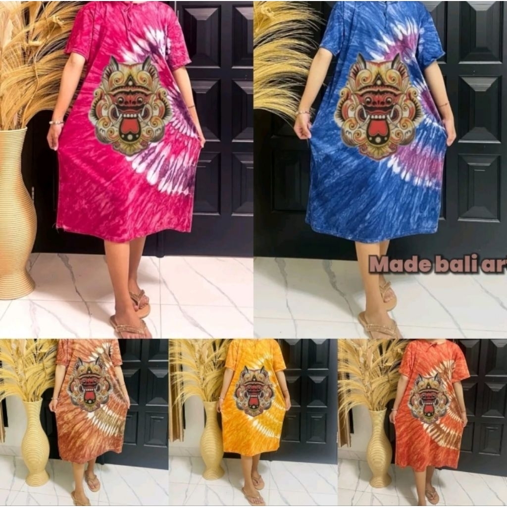Daster Kaos Barong Jumbo Oleh-oleh Khas Bali Daster Kaos Abstrak Barong Bali