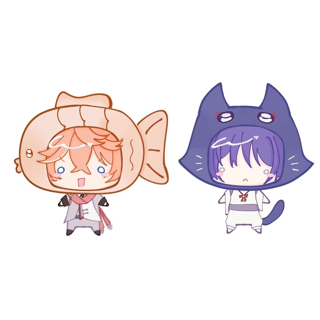Keychain Genshin Impact Childe Scaramouche