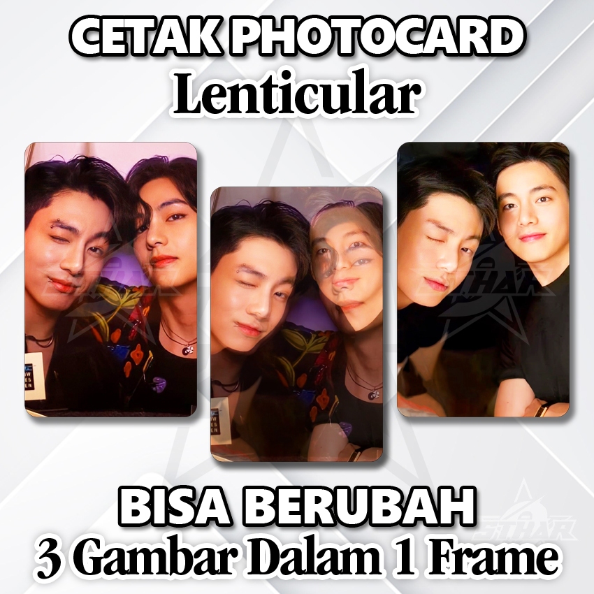 [C1] Cetak Photocard Bisa Berubah 3 Gambar Dalam 1 Frame | Custom Lenticular Photocard