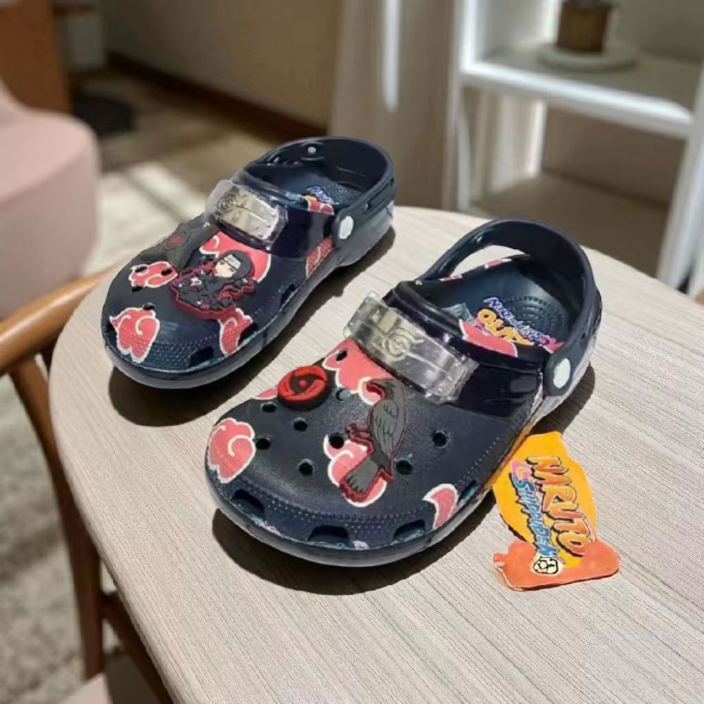 SENDAL PRIA CROCS KARAKTER NARUTO ITACHI MAN SENDAL KARET