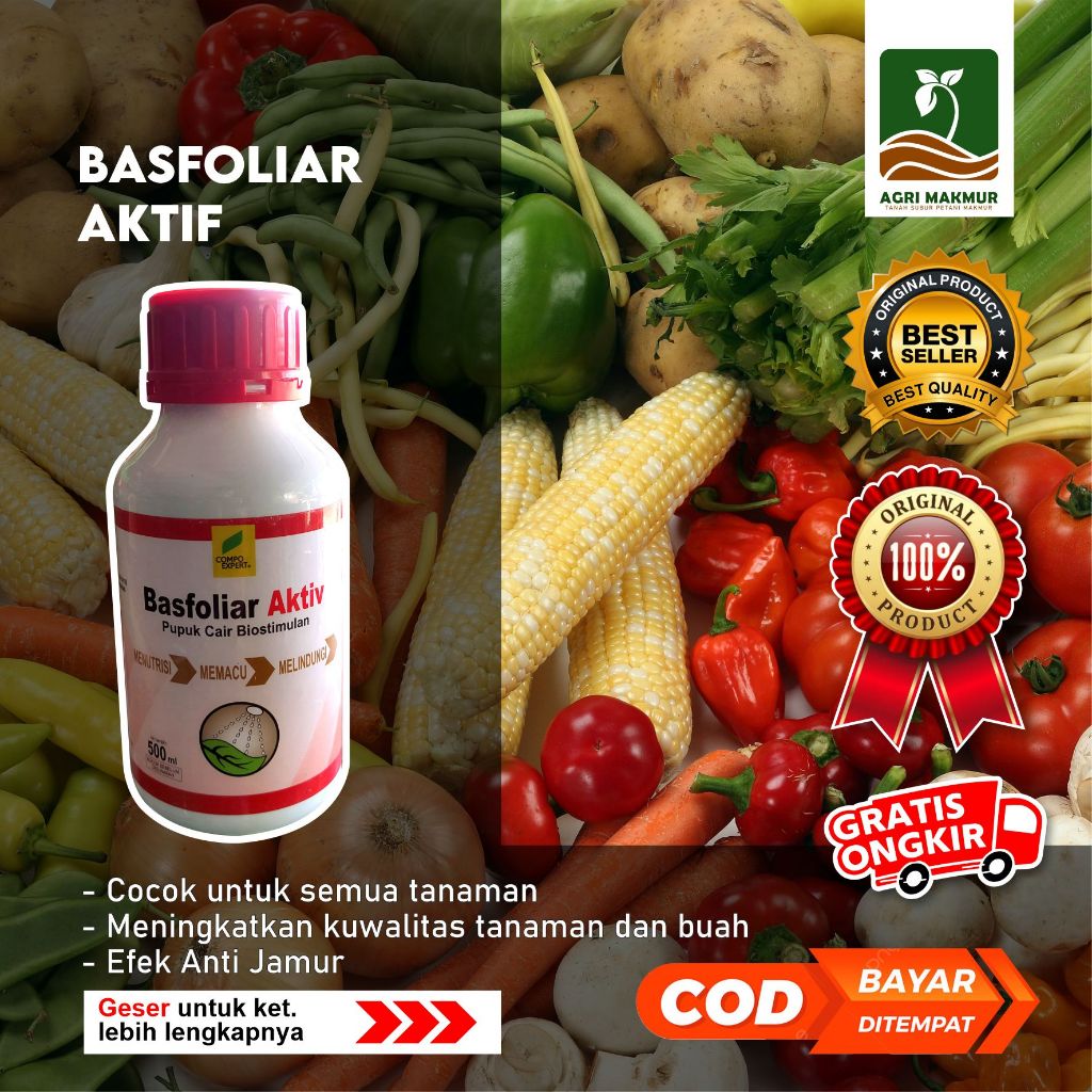 Pupuk cair BM Basfoliar Aktif 500ml - Fase Generatif