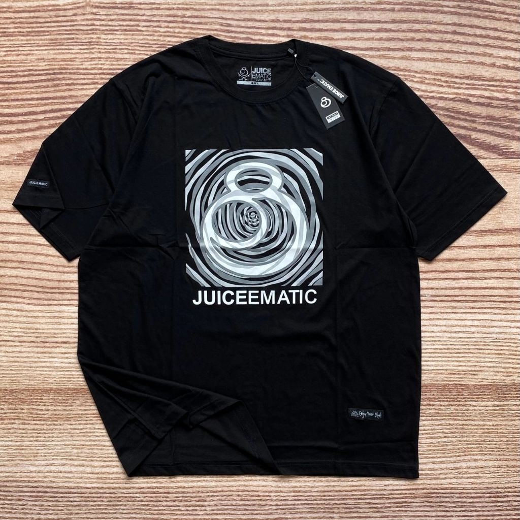 Kaos Bigsize Pria XXL XXXL JB057 Hitam Free Stiker Baju T-shirt Distro Surfing Juice Oversized Cowok