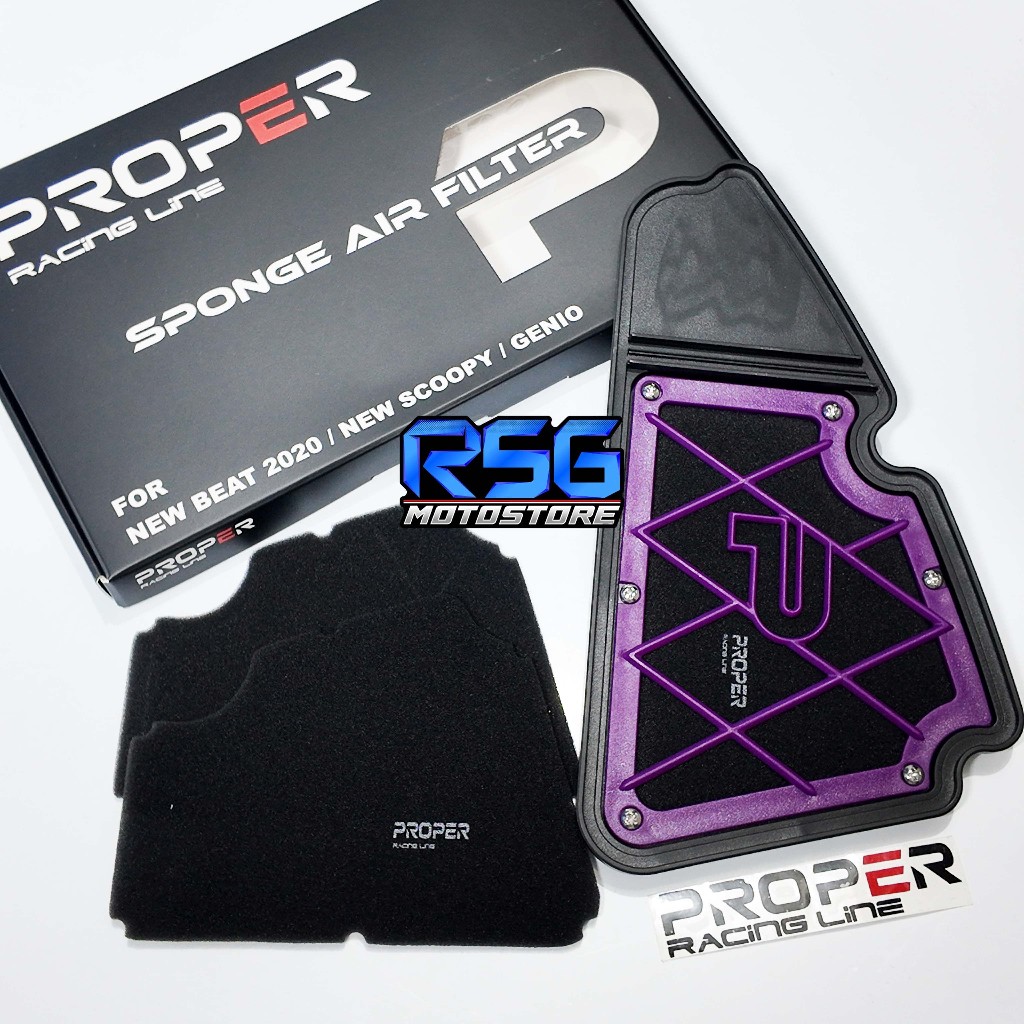 FILTER UDARA GEN 2 SPONGE FILTER PROPER GENIO BEAT DELUXE SCOOPY NEW 2021 BEAT STREET