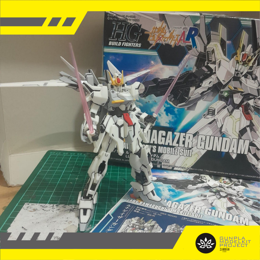 GUNDAM LUNAGAZER HG 144 BANDAI BEKAS MINUS