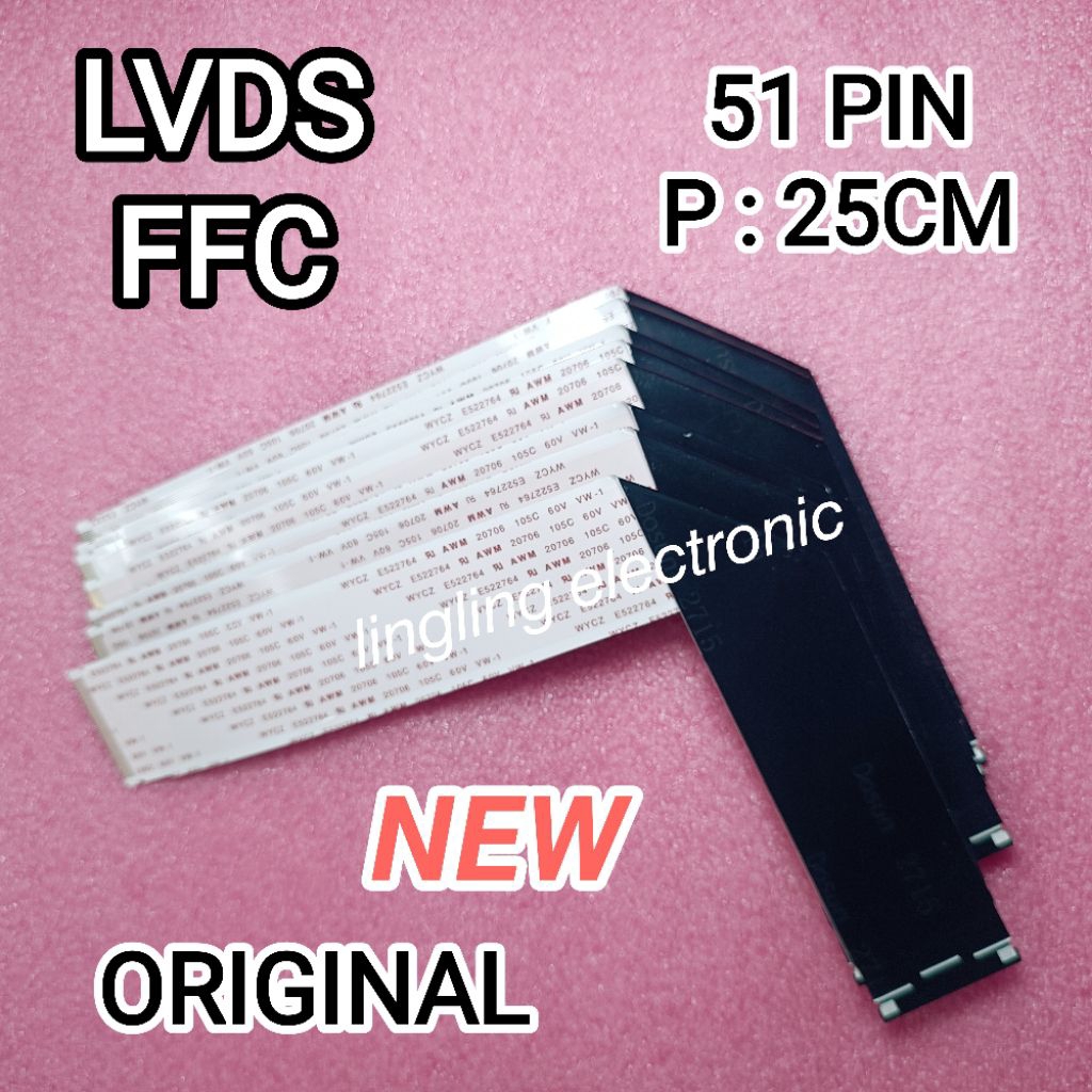 KABEL LVDS FFC FHD 51 PIN SEARAH ORIGINAL NEW