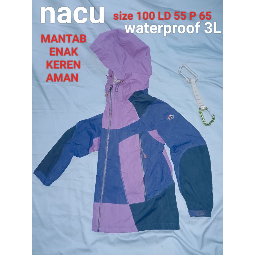Jaket Gunung NACU Waterproof windproof 3 Layer