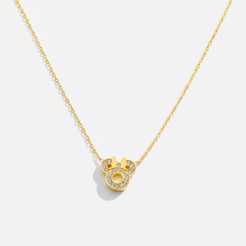 K335 Kalung Anak Liontin Karakter Lucu Imut Titanium lapis Emas 18 KGP