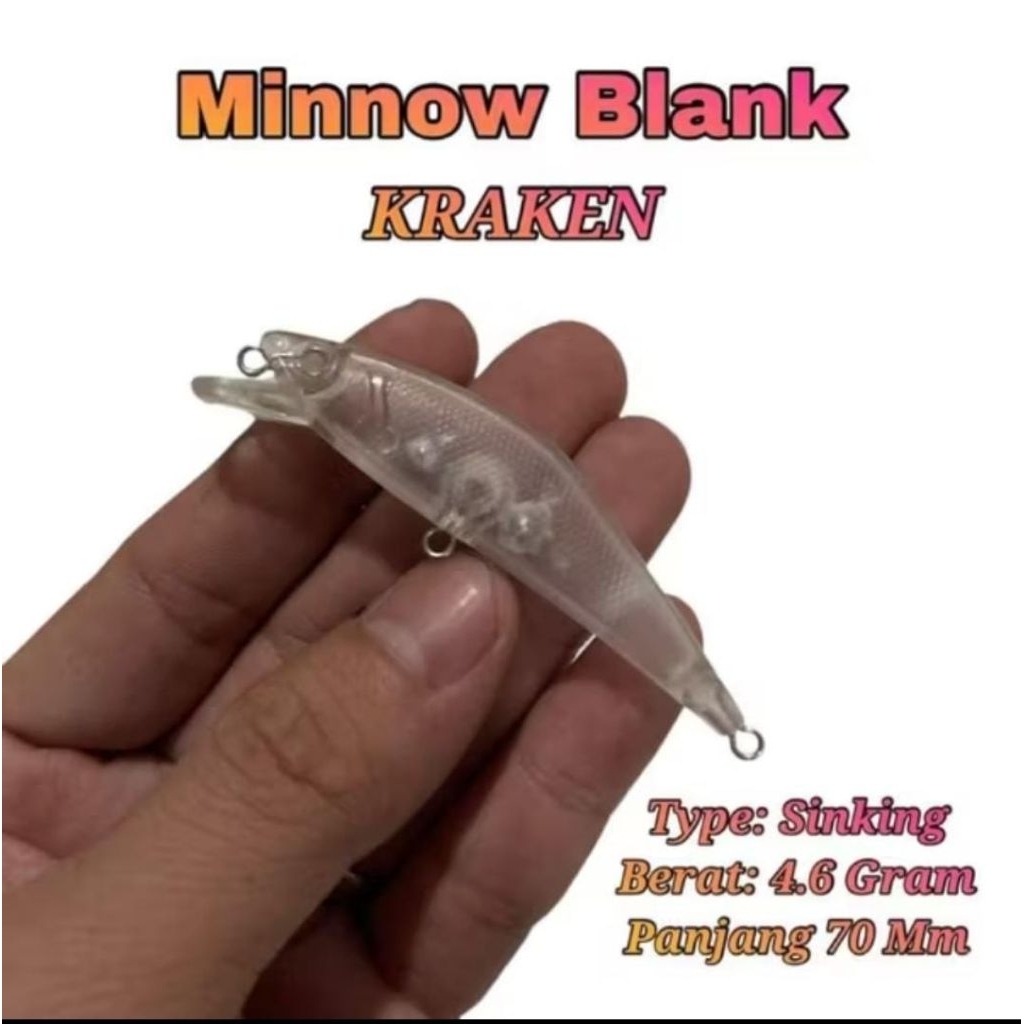 BLANK MINIW KRAKEN 4,6 GRAM COSTUM ULTRALIGHT MAKER JIG