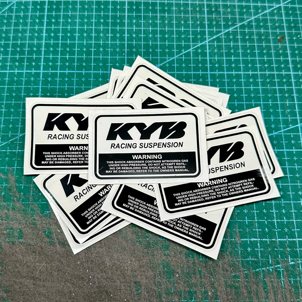 Sticker Shock Belakang Tabung KYB Yamaha Aerox Nmax Lexi