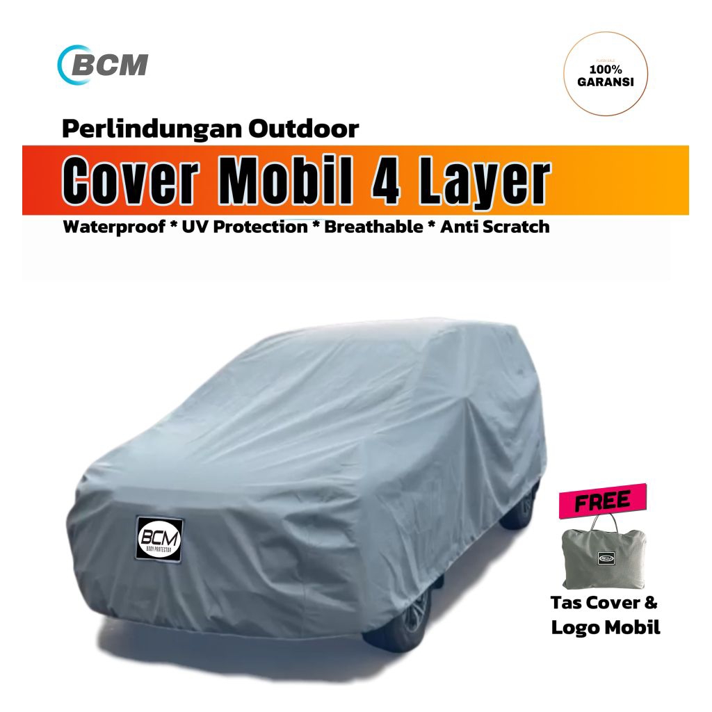 BCM Sarung Cover Mobil Toyota Calya Outdoor Waterproof Premium Bahan 4 Layer Tebal