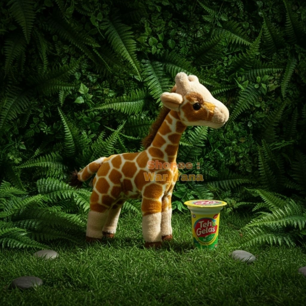 Boneka Jerapah Import Original Everland Resort Lost Valley Giraffe Plush Second PL Preloved Plush St