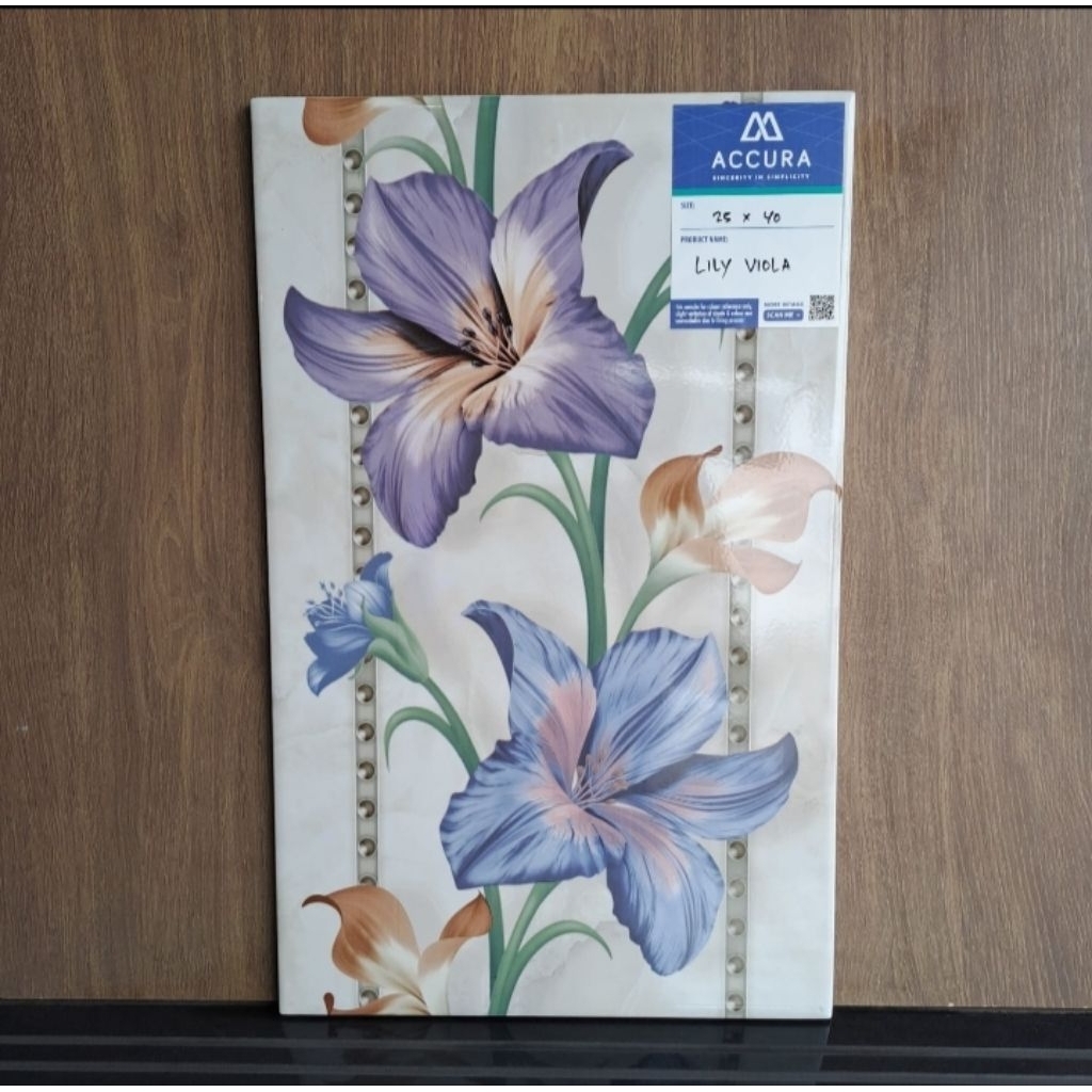 keramik Mulya 25x40 lily viola