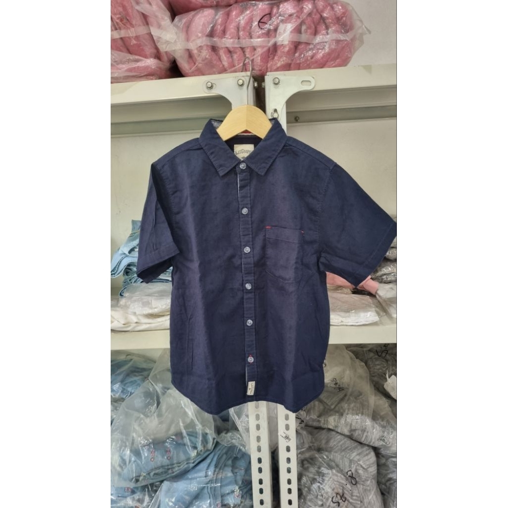 8 th Kemeja Navy anak Laki-laki Brand Lee Cooper