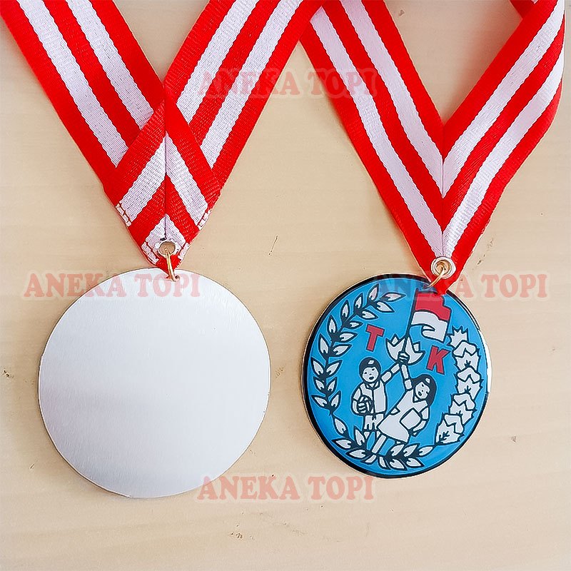 Medali TK Model Bulat Medali Wisuda Kelulusan Logo TK - Aneka Topi