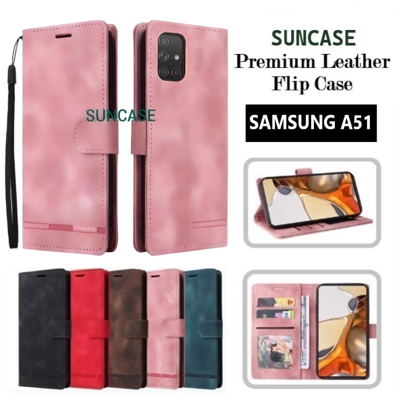 Case SAMSUNG A51 casing hp leather dompet kulit FLIP COVER WALLET SAMSUNG A51 FLIP CA