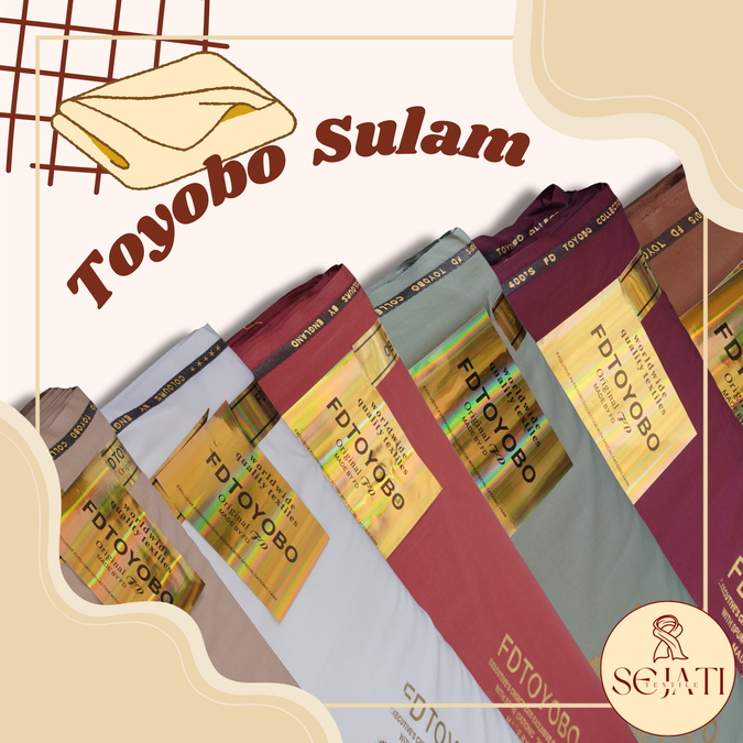 TERMURAH‼️Kain Toyobo Sulam Original 100% Eceran Meteran Murah Harga ½ Meter (BAHAN SERAGAM & CELANA