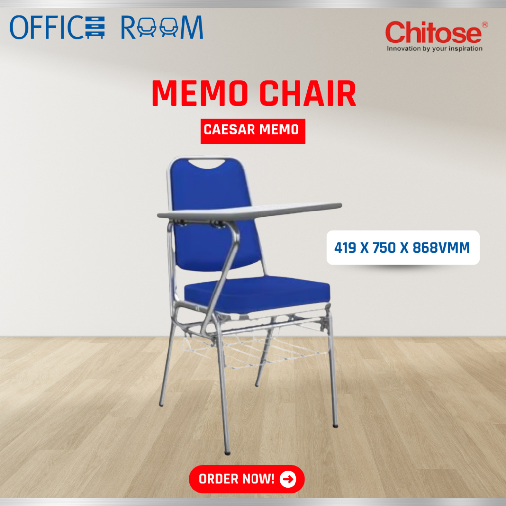 Kursi Chitose Caesar Memo / Kursi Lipat Kuliah / Kursi Kampus Memo Table
