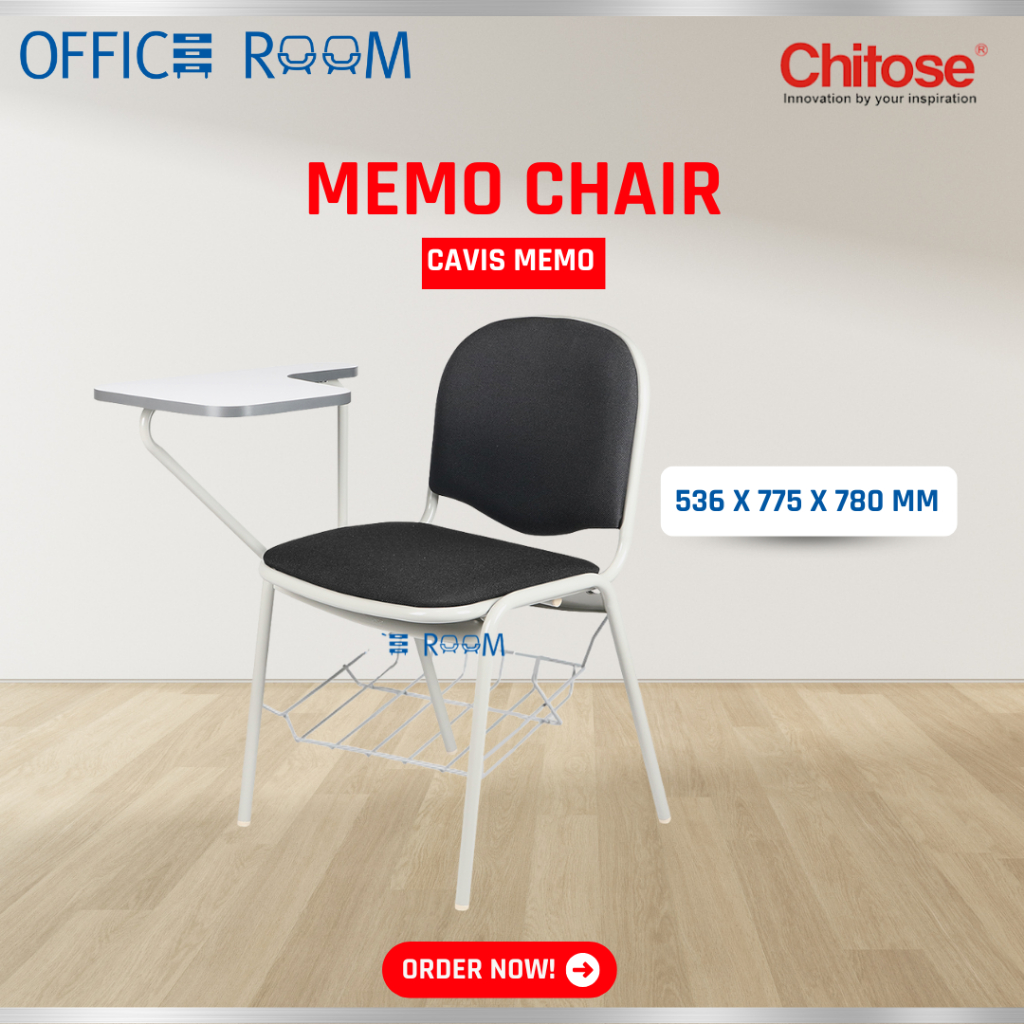 Kursi Chitose Cavis Memo / Kursi Lipat Kuliah / Kursi Kampus Memo Table
